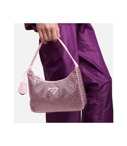 PINK PRADA RHINESTONE PURSE