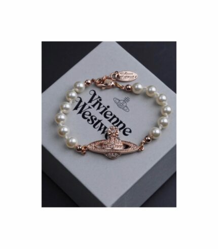 VIVIENNE WESTWOOD MINI BAS RELIEF PEARL BRACELET