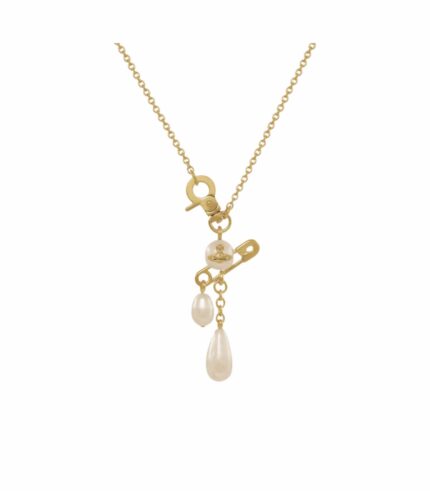 VIVIENNE WESTWOOD SMALL CLAUDE PEARL NECKLACE
