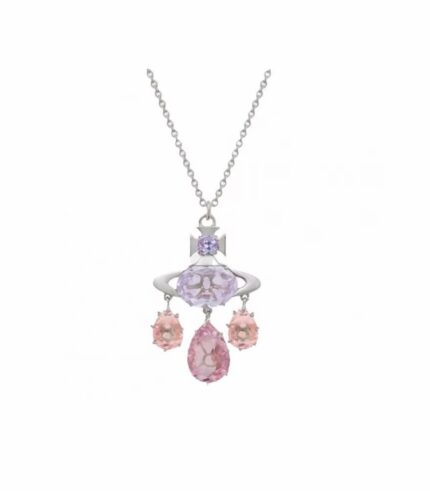 VIVIENNE WESTWOOD CRYSTAL DREAMCATCHER NECKLACE